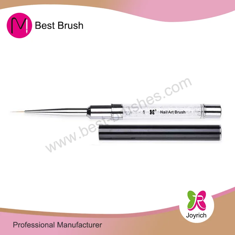 Black Cap Clear Crystal Nail Art Kist